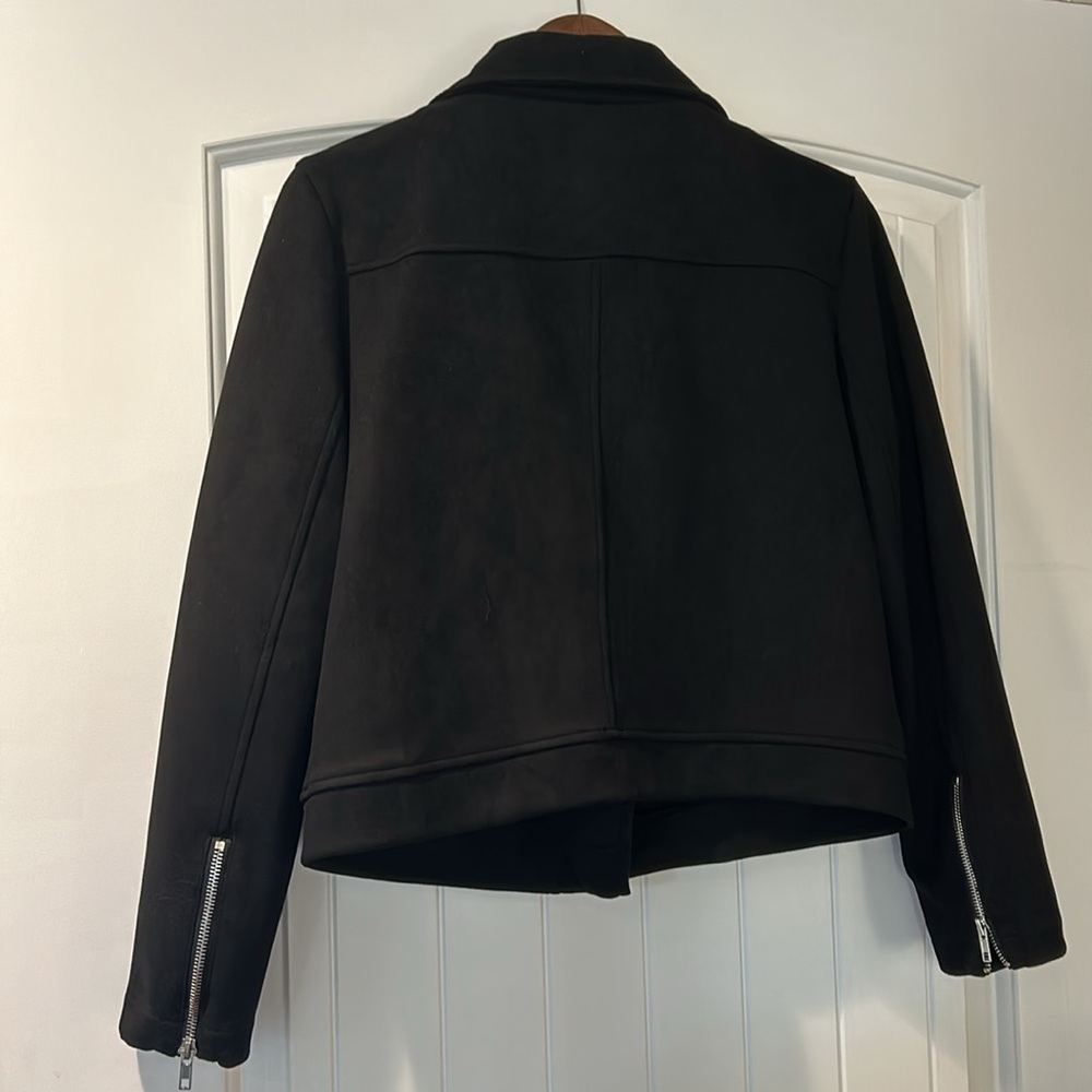 Apperloth A Black Moto Jacket - Picture 3 of 7